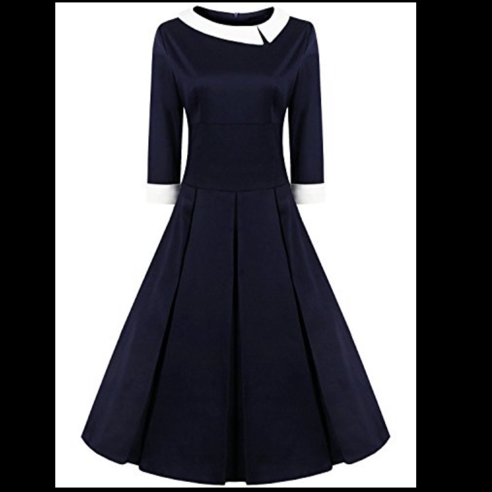 60’s A-Line Collared Dress